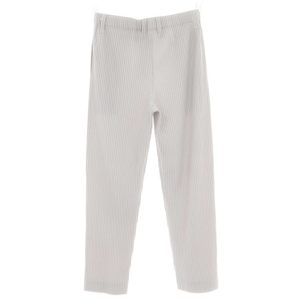 【中古】オム プリッセ イッセイミヤケ HOMME PLISSE ISSEY MIYAKE ポリエステル プリーツ イージーパンツ ライトグレー【 3 】【 状態ランクA 】【 メンズ 】