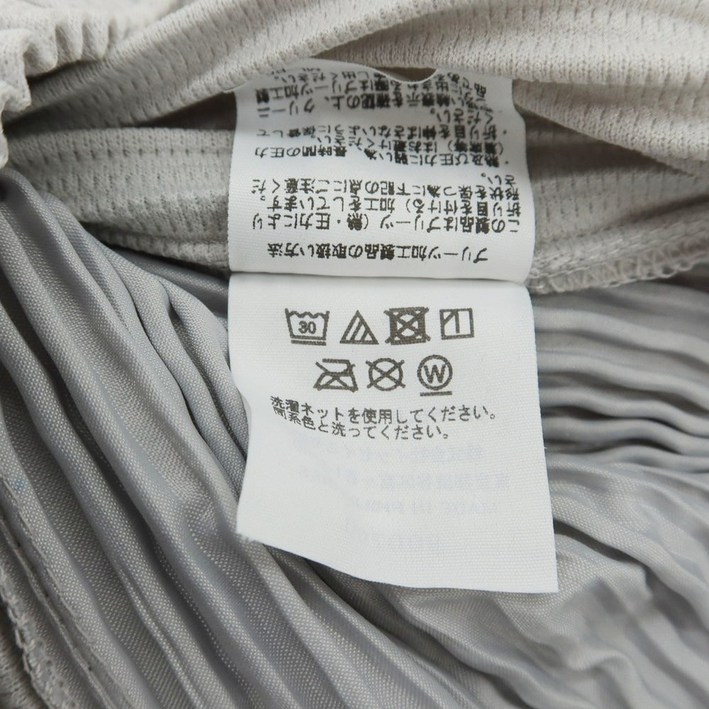 【中古】オム プリッセ イッセイミヤケ HOMME PLISSE ISSEY MIYAKE ポリエステル プリーツ イージーパンツ ライトグレー【 3 】【 状態ランクA 】【 メンズ 】
