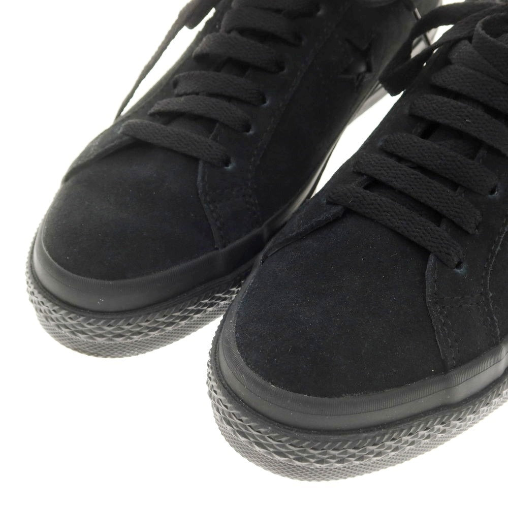 【中古】コンバース CONVERSE ONE STAR GORE-TEX スエード スニーカー ブラック【 24.5 】【 状態ランクA 】【 メンズ 】