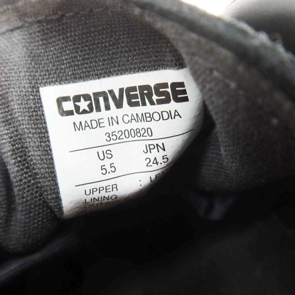 【中古】コンバース CONVERSE ONE STAR GORE-TEX スエード スニーカー ブラック【 24.5 】【 状態ランクA 】【 メンズ 】