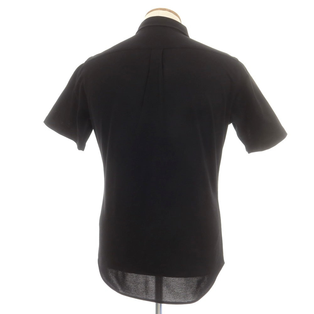 【中古】【未使用】ア デイ イン ザ ライフ ユナイテッドアローズ a day in the life united arrows COOLMAX コットンポリエステル ボタンダウン 半袖シャツ ブラック【 M 】【 状態ランクS 】【 メンズ 】