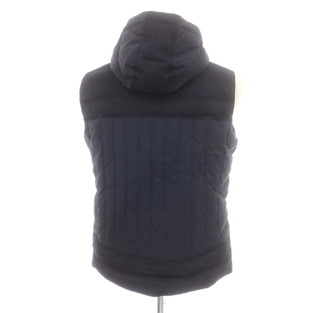 【中古】【未使用】ジーステージ g-stage ポリエステル ダウンベスト ネイビー【 50 】【 状態ランクS 】【 メンズ 】