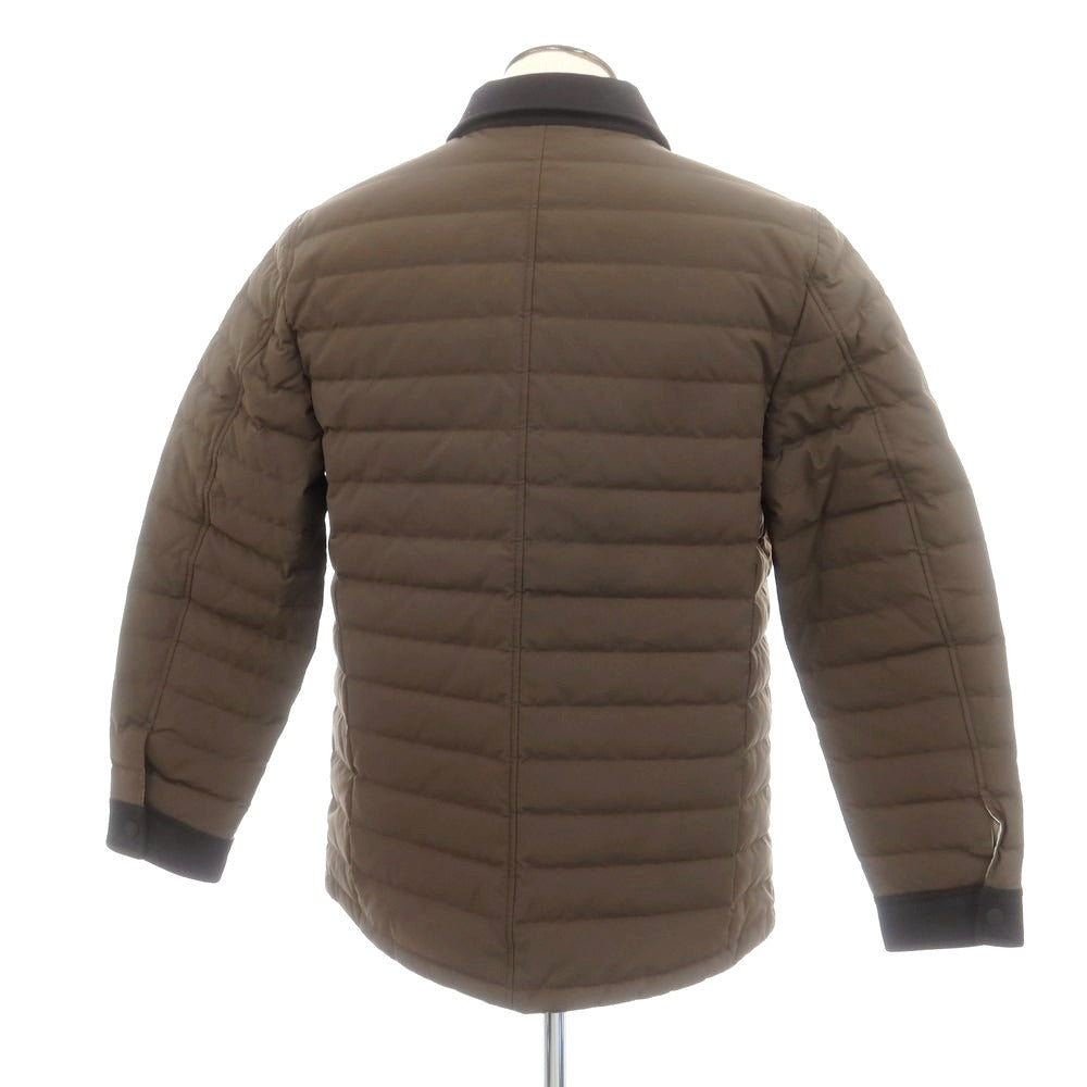 【中古】【未使用】ジーステージ g-stage ポリエステル ダウンジャケット カーキ【 50 】【 状態ランクS 】【 メンズ 】