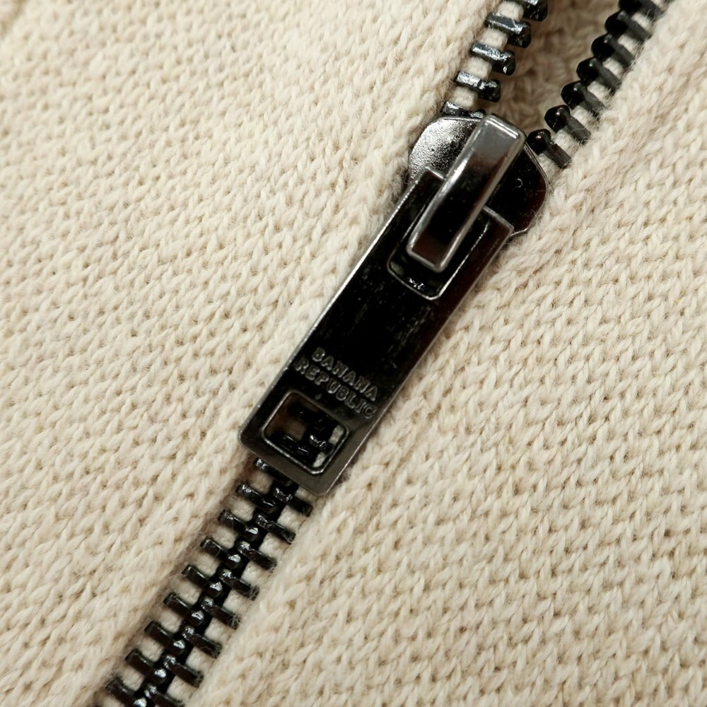【中古】【未使用】バナナリパブリック Banana Republic ミドルゲージコットン カーディガン ベージュ【 L 】【 状態ランクS 】【 メンズ 】