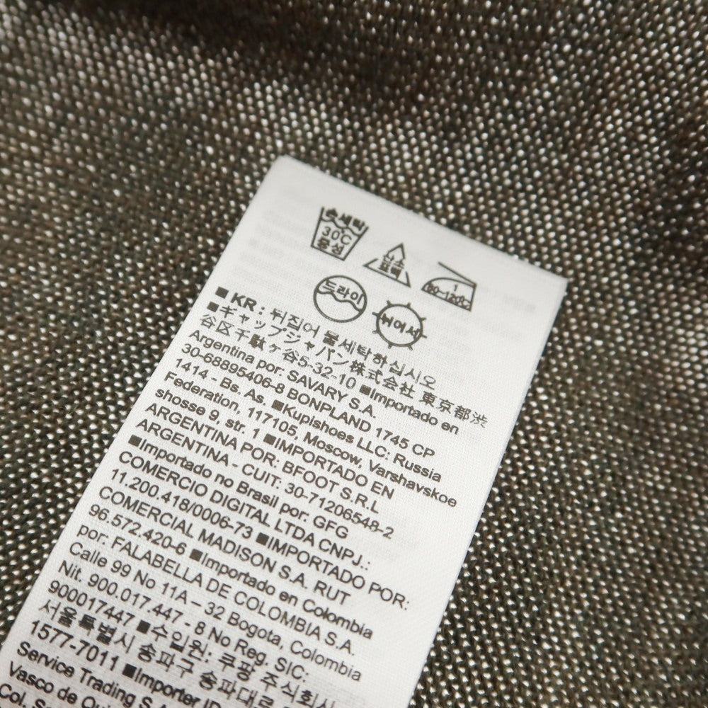 【中古】【未使用】バナナリパブリック Banana Republic ハイゲージ ウール タートルネック プルオーバーニット ダークアッシュグリーン【 L 】【 状態ランクS 】【 メンズ 】