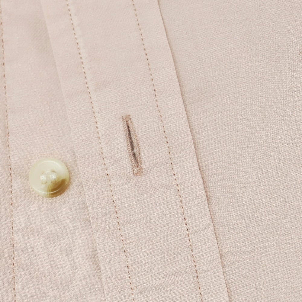 【中古】バナナリパブリック Banana Republic コットン バンドカラー 半袖シャツ ダスティピンク【 M 】【 状態ランクB 】【 メンズ 】
