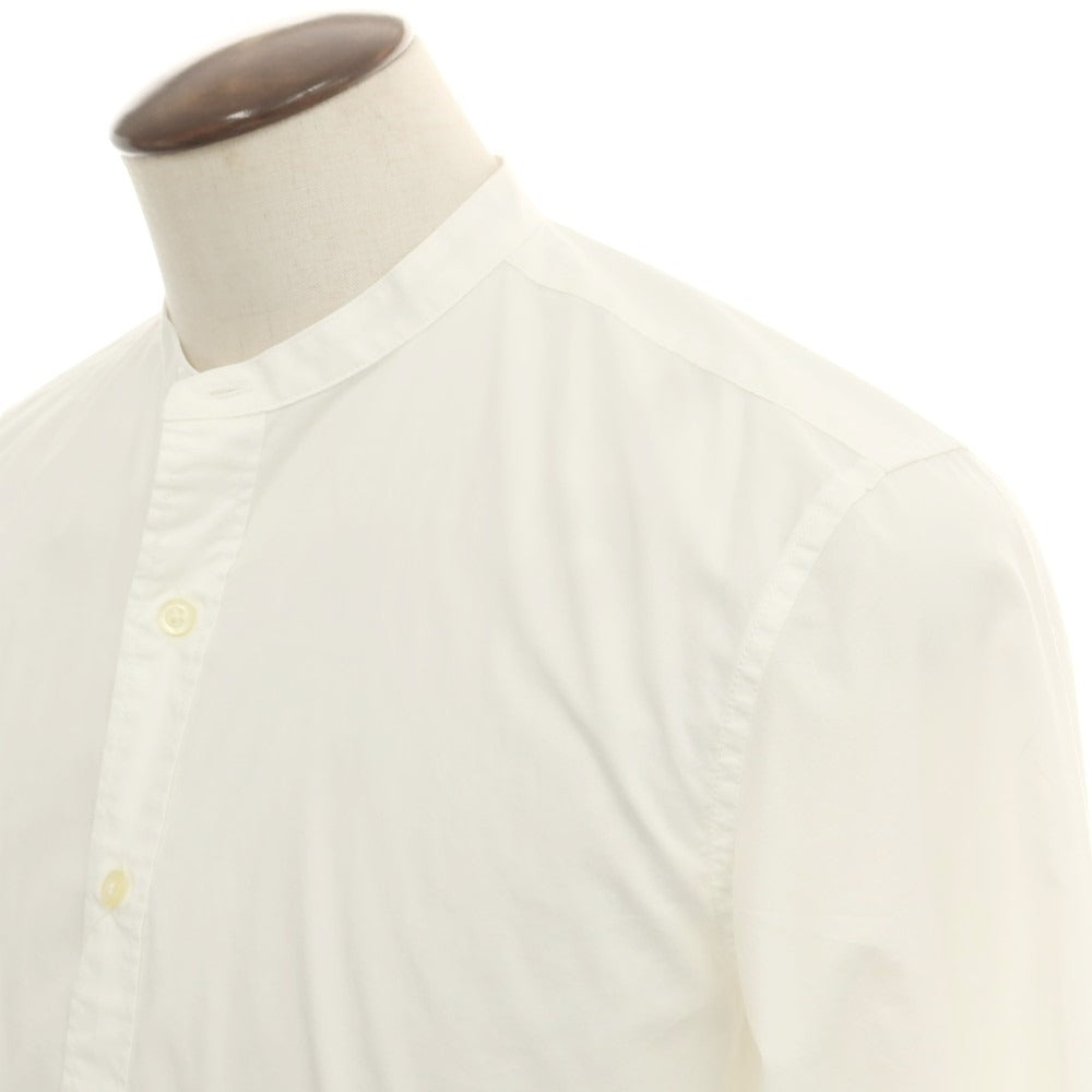 【中古】【未使用】バナナリパブリック Banana Republic ストレッチ コットン バンドカラー カジュアルシャツ ホワイト【 L 】【 状態ランクS 】【 メンズ 】