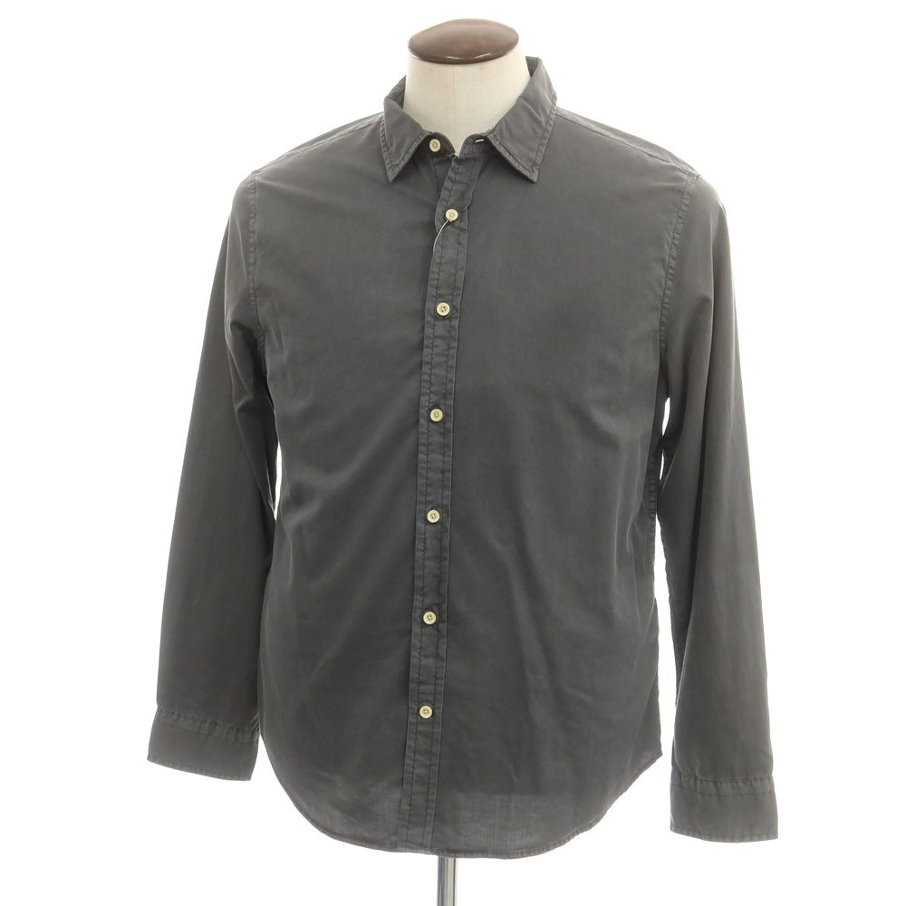 【中古】【未使用】バナナリパブリック Banana Republic コットン レギュラーカラー カジュアルシャツ グレー【 L 】【 状態ランクS 】【 メンズ 】
