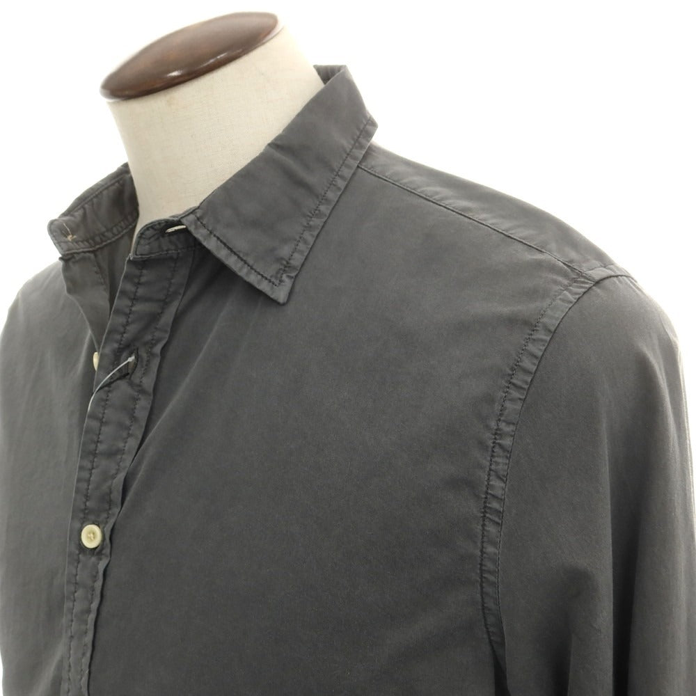 【中古】【未使用】バナナリパブリック Banana Republic コットン レギュラーカラー カジュアルシャツ グレー【 L 】【 状態ランクS 】【 メンズ 】