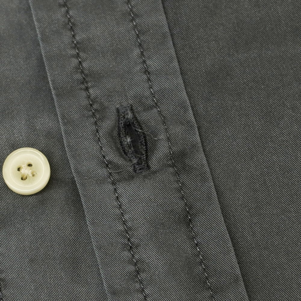 【中古】【未使用】バナナリパブリック Banana Republic コットン レギュラーカラー カジュアルシャツ グレー【 L 】【 状態ランクS 】【 メンズ 】