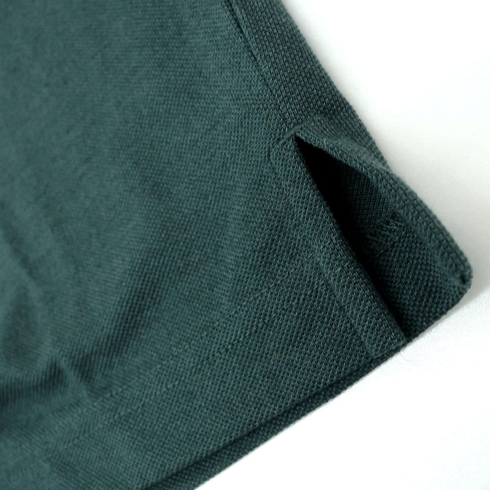 【中古】グリーンレーベルリラクシング green label relaxing ポリエステルウール 鹿の子 半袖ポロシャツ ダークグリーン【 S 】【 状態ランクB 】【 メンズ 】