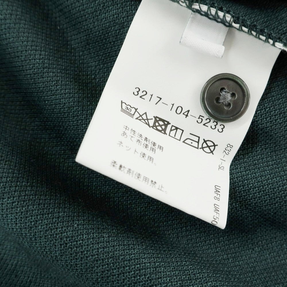 【中古】グリーンレーベルリラクシング green label relaxing ポリエステルウール 鹿の子 半袖ポロシャツ ダークグリーン【 S 】【 状態ランクB 】【 メンズ 】