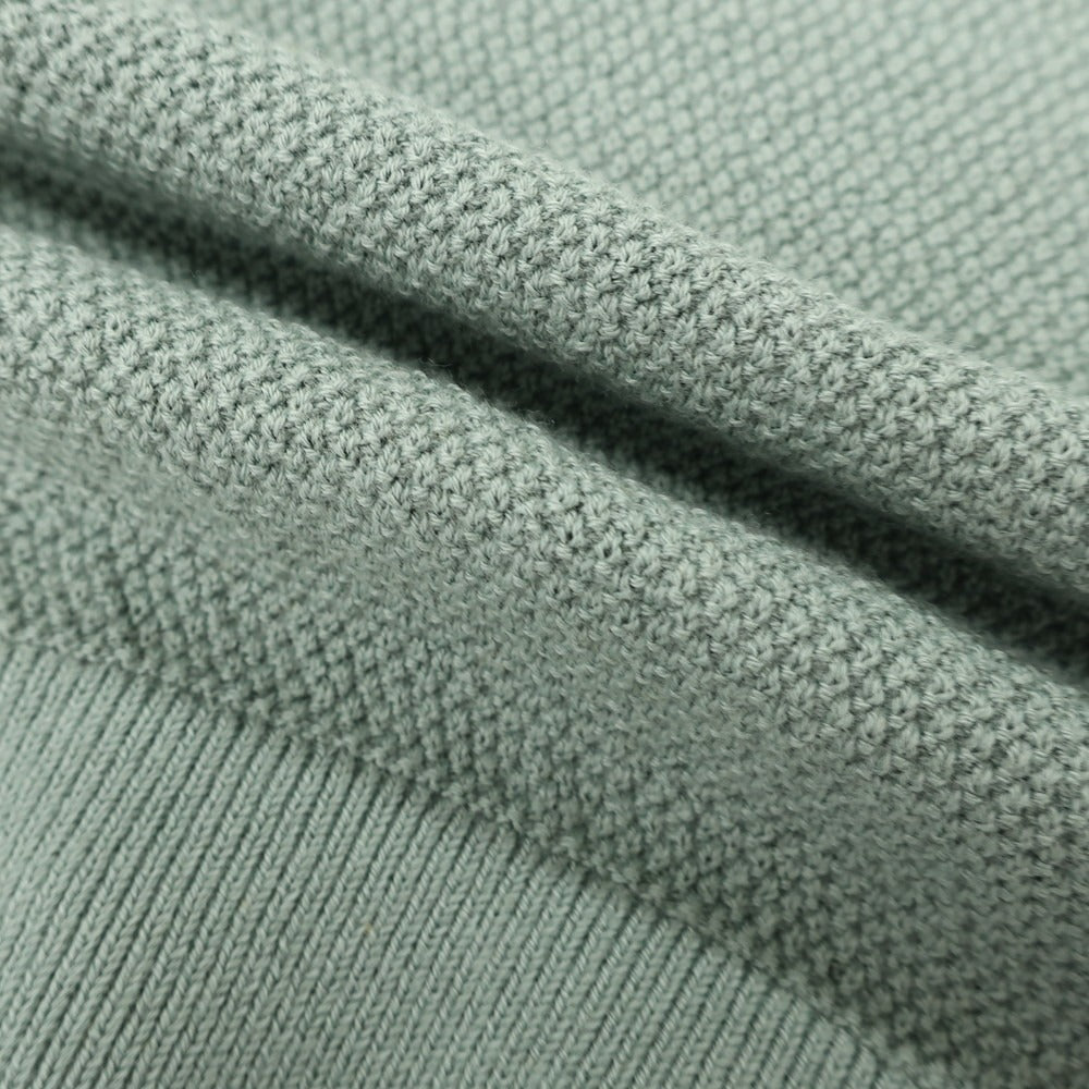 【中古】バナナリパブリック Banana Republic コットン 半袖 ポロニット セージグリーン系【 L 】【 状態ランクB 】【 メンズ 】