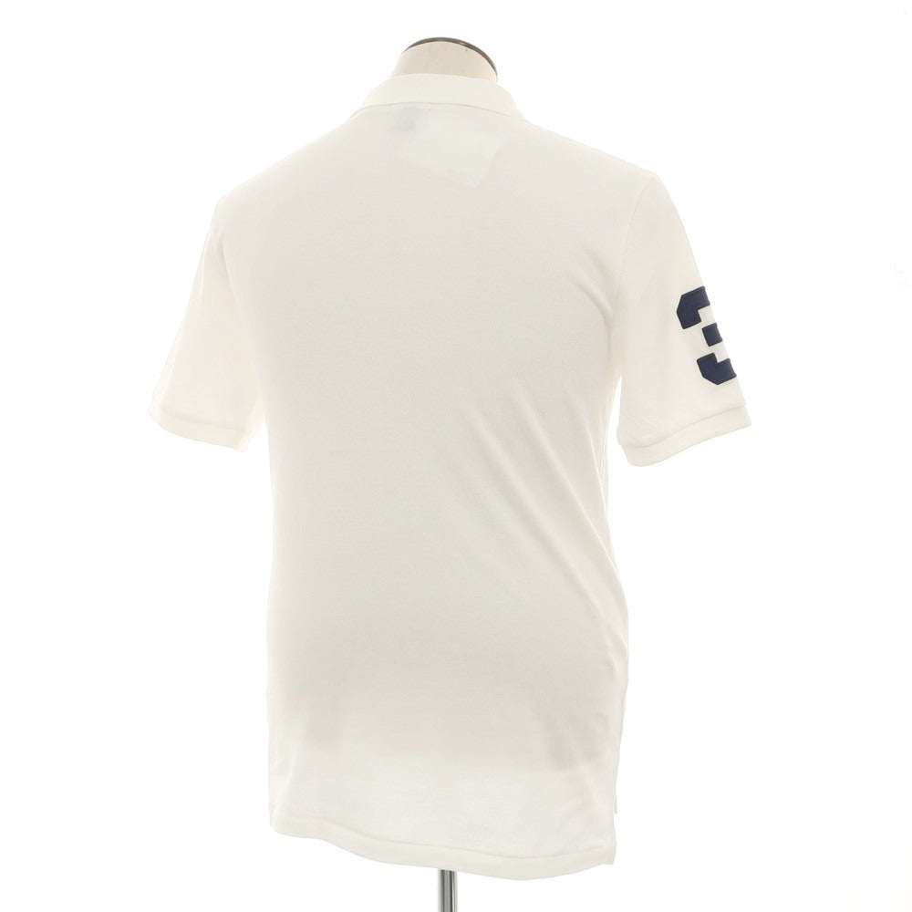 【中古】ポロ ラルフローレン Polo Ralph Lauren コットン 鹿の子 半袖ポロシャツ ホワイト【 XL(18-20) 】【 状態ランクA 】【 メンズ 】