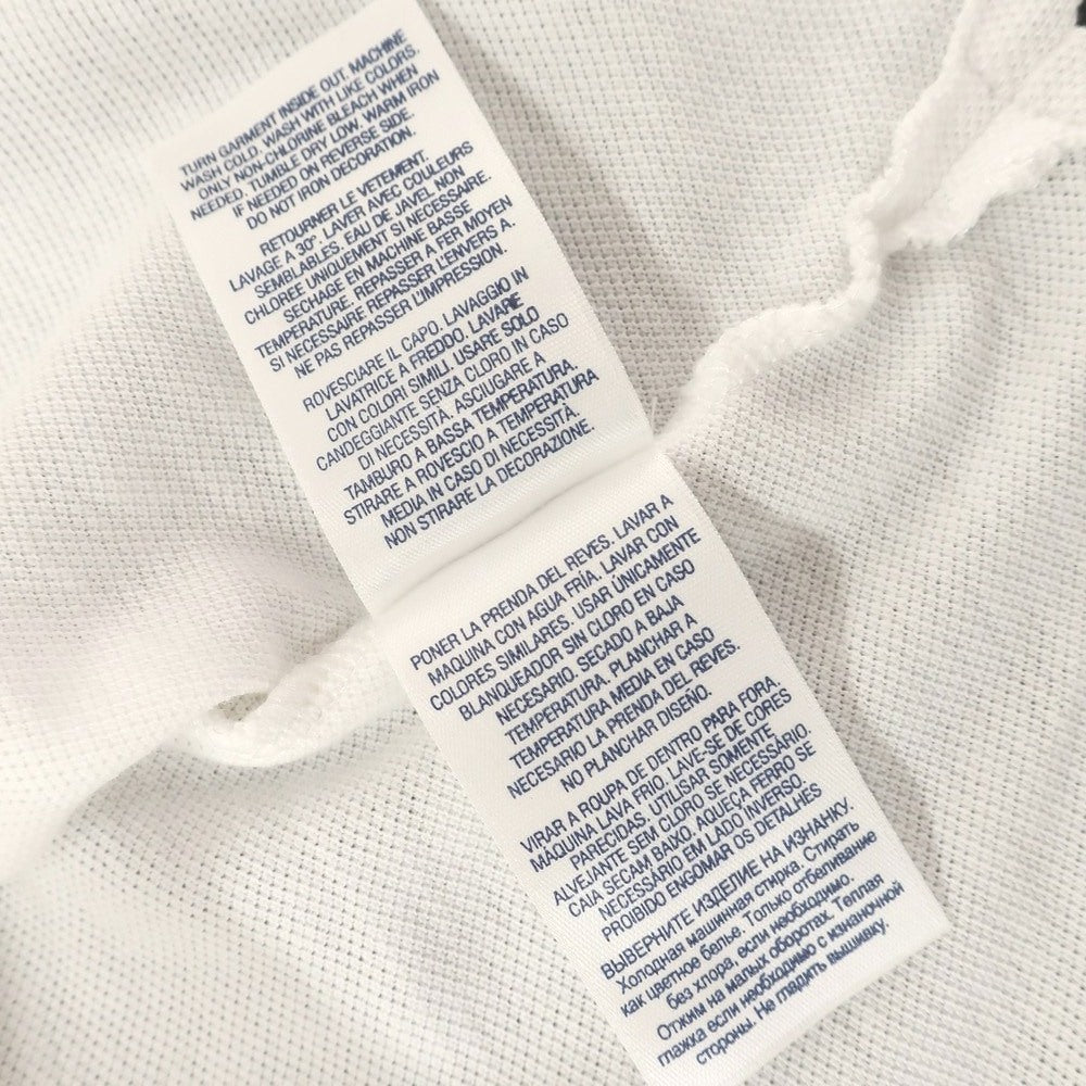【中古】ポロ ラルフローレン Polo Ralph Lauren コットン 鹿の子 半袖ポロシャツ ホワイト【 XL(18-20) 】【 状態ランクA 】【 メンズ 】