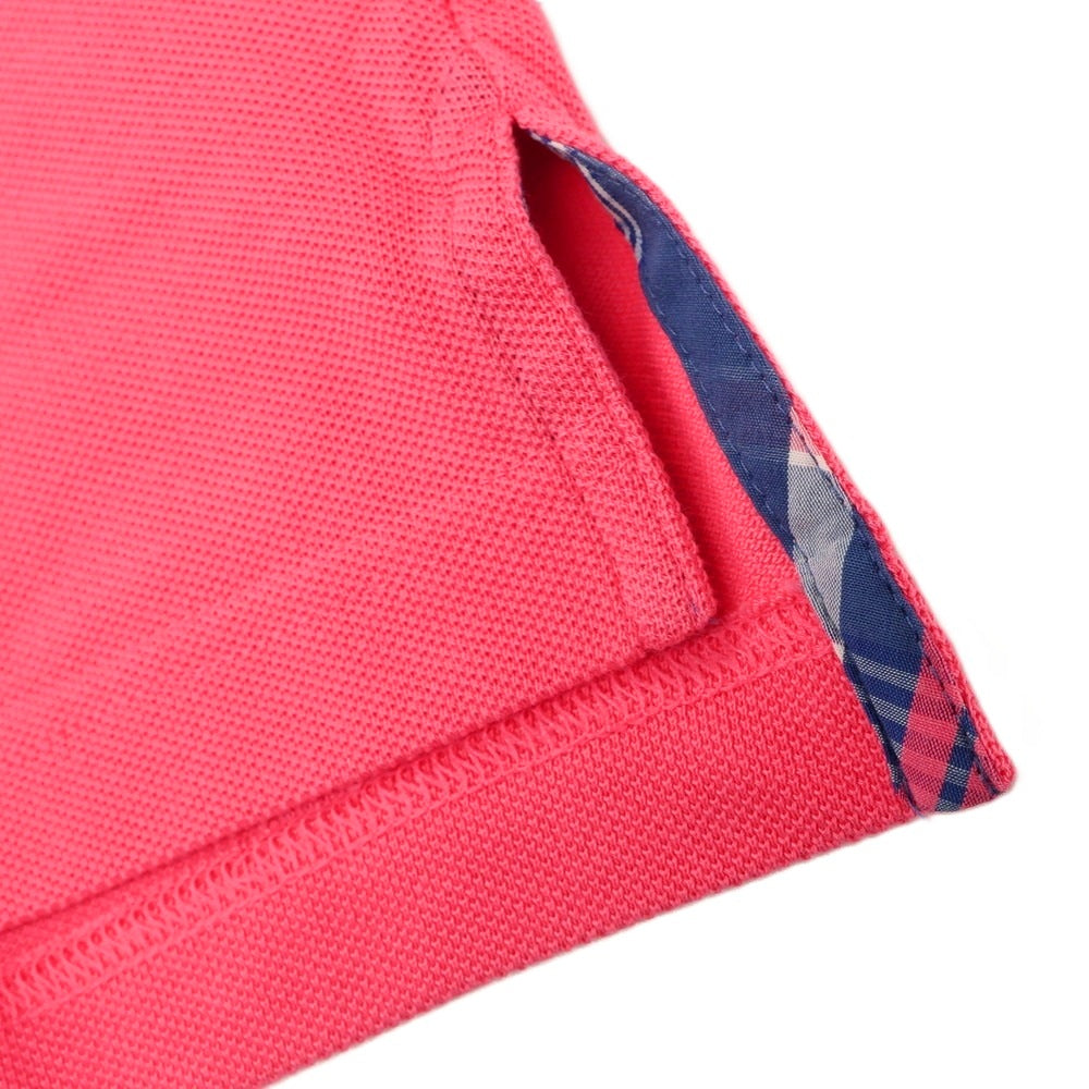 【中古】【未使用】ブルックスブラザーズ Brooks Brothers コットン 鹿の子 隠しボタンダウン 半袖ポロシャツ ピンク【 S 】【 状態ランクS 】【 メンズ 】