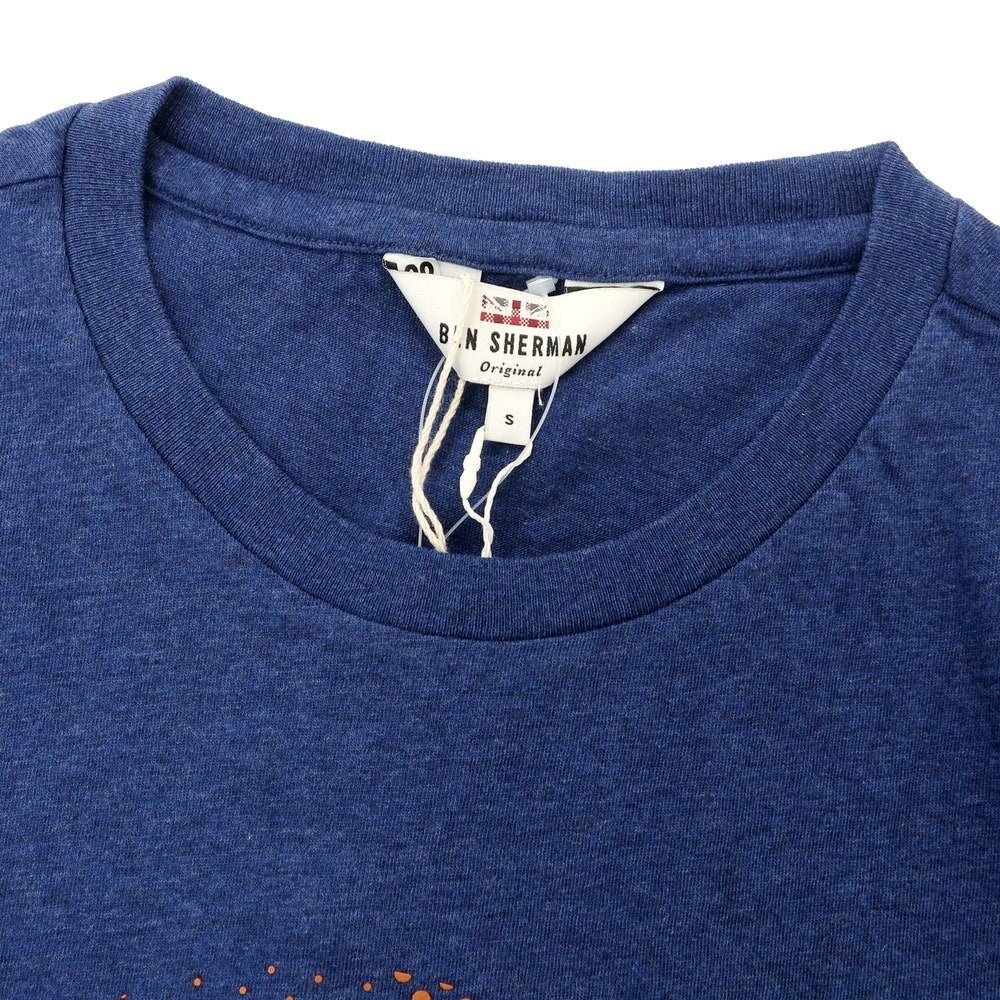 【中古】【未使用】ベンシャーマン Ben Sherman コットン クルーネック 半袖Tシャツ ネイビーブルー系【 S 】【 状態ランクS 】【 メンズ 】