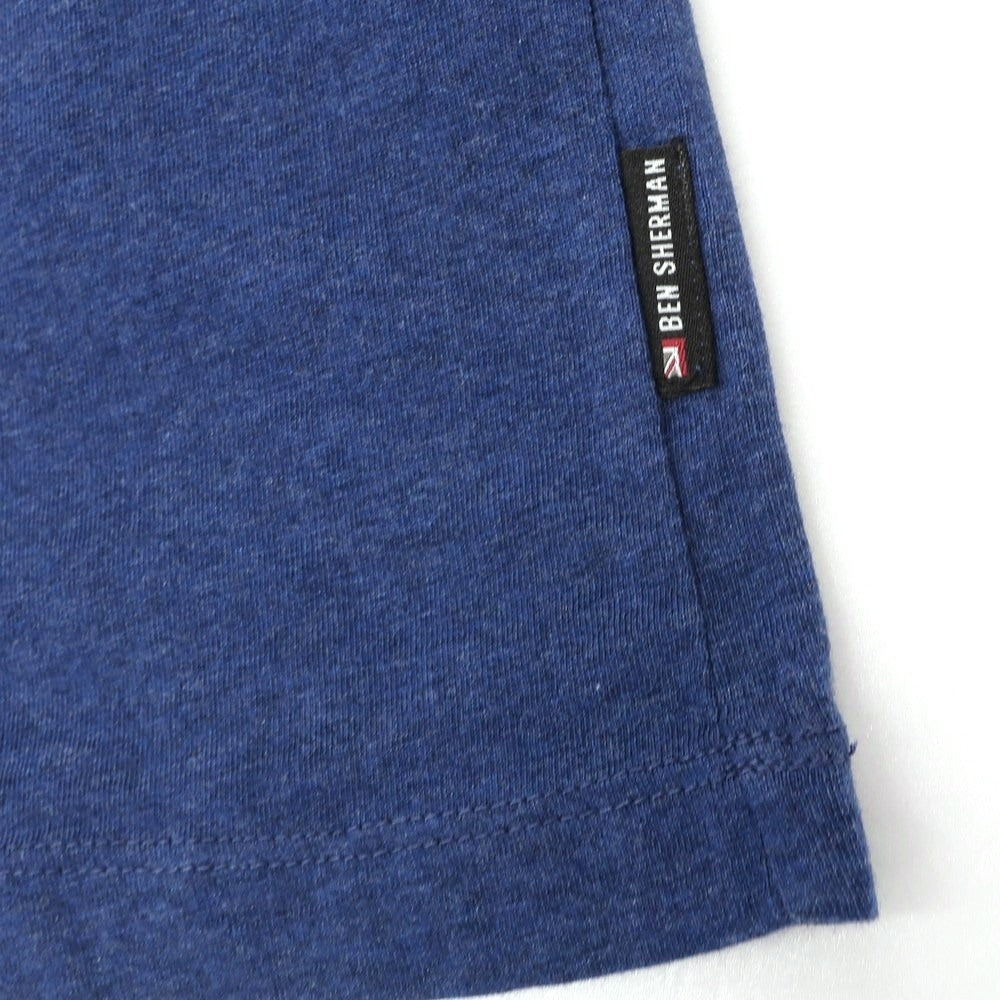 【中古】【未使用】ベンシャーマン Ben Sherman コットン クルーネック 半袖Tシャツ ネイビーブルー系【 S 】【 状態ランクS 】【 メンズ 】
