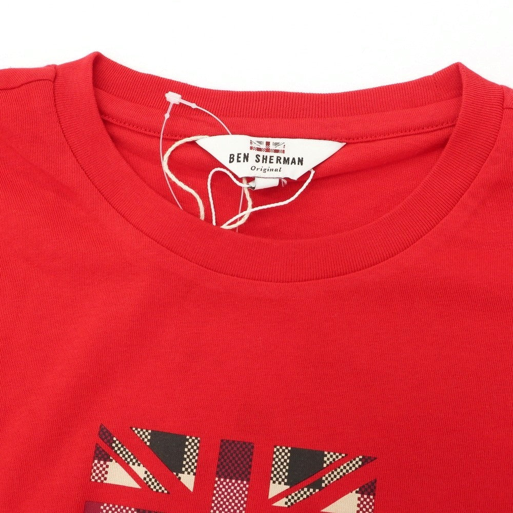 【中古】【未使用】ベンシャーマン Ben Sherman コットン クルーネック 半袖Tシャツ レッド【 S 】【 状態ランクS 】【 メンズ 】