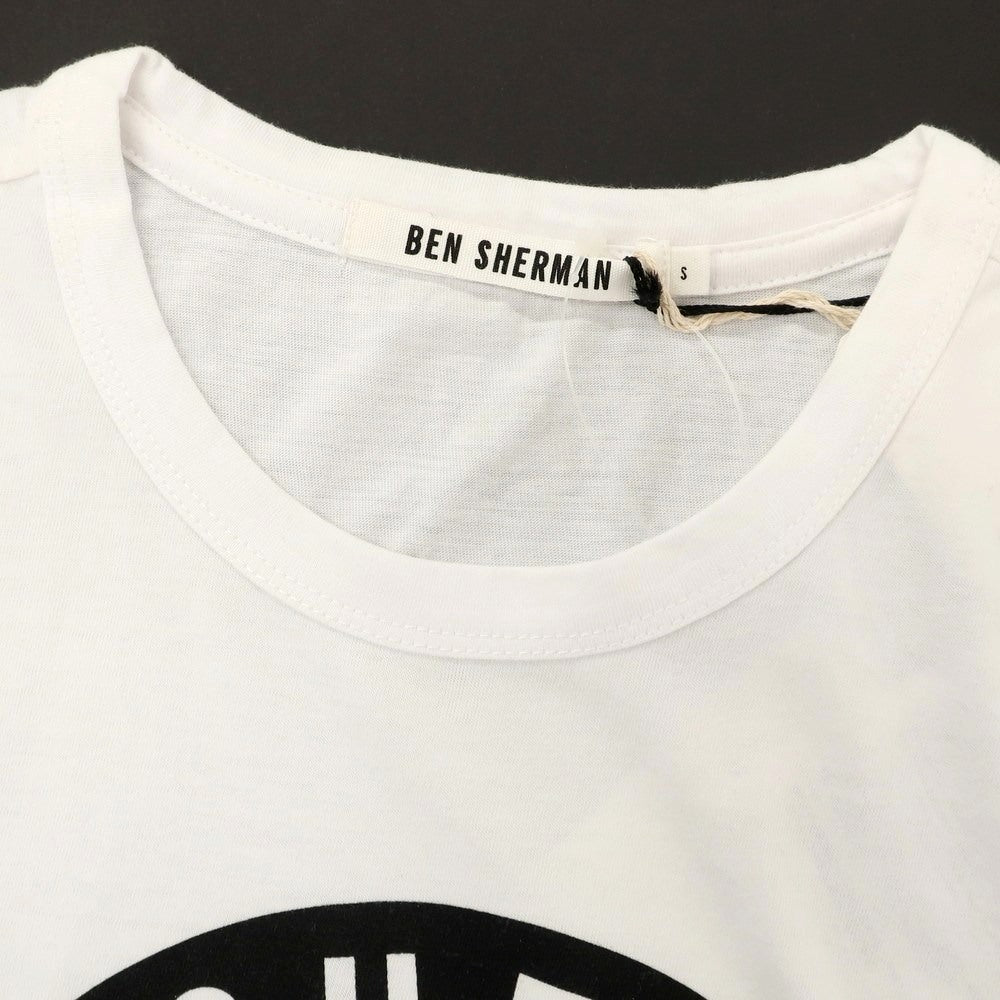 【中古】【未使用】ベンシャーマン Ben Sherman コットン クルーネック 半袖Tシャツ ホワイト【 S 】【 状態ランクS 】【 メンズ 】