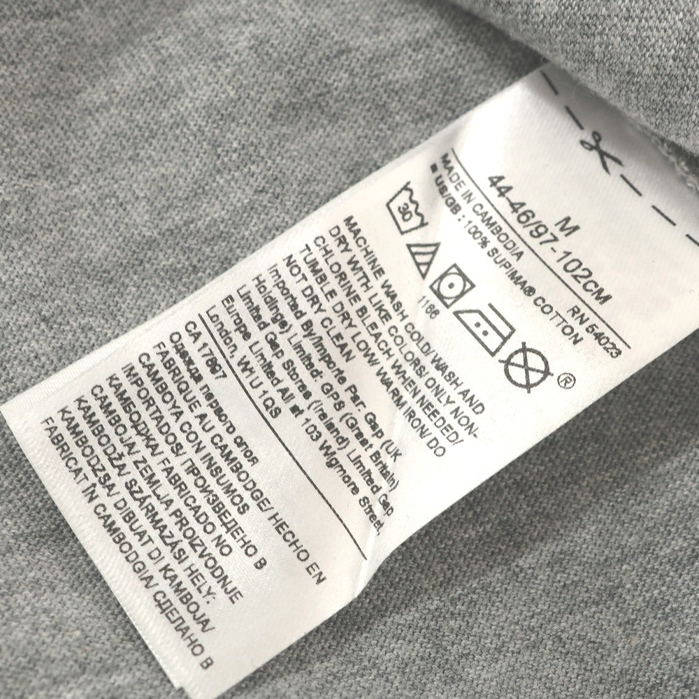【中古】【未使用】バナナリパブリック Banana Republic コットン クルーネック ポケット 半袖Tシャツ グレー【 M 】【 状態ランクS 】【 メンズ 】