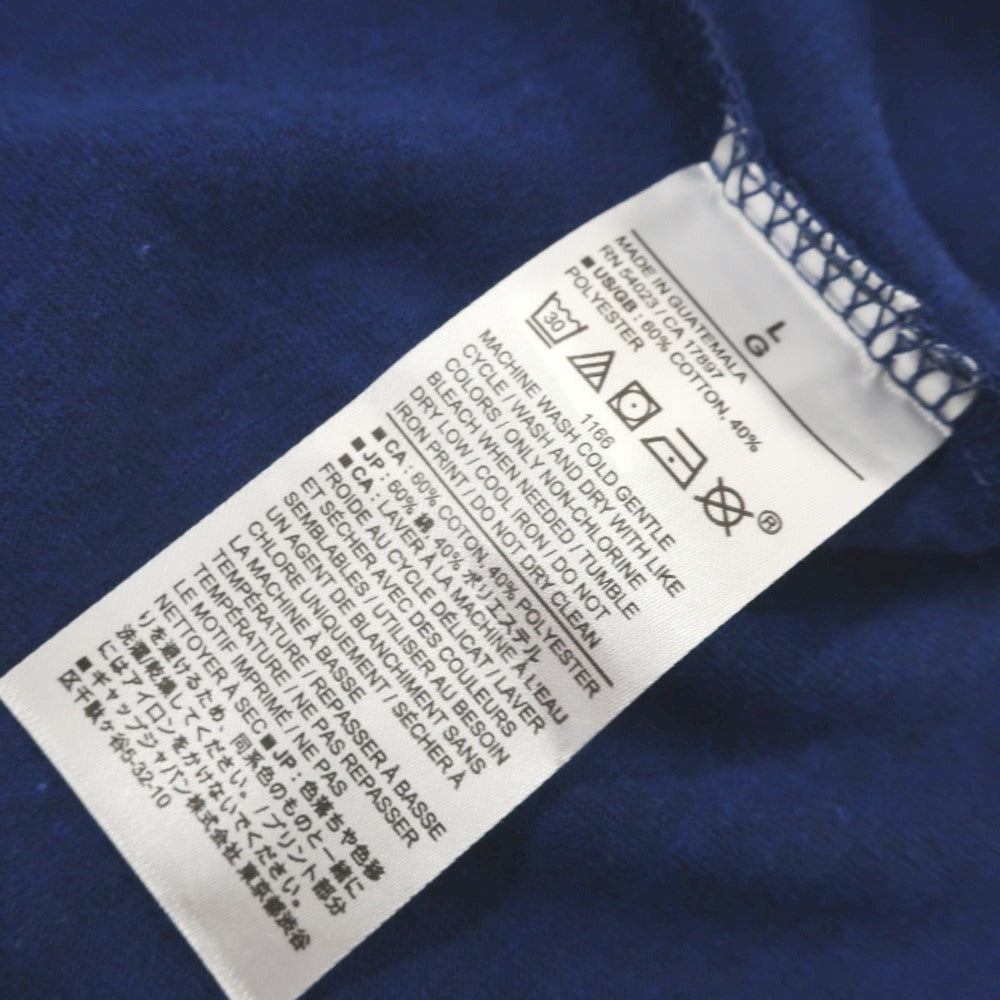 【中古】【未使用】バナナリパブリック Banana Republic コットンポリエステル クルーネック 半袖Tシャツ ダークブルー【 L 】【 状態ランクS 】【 メンズ 】