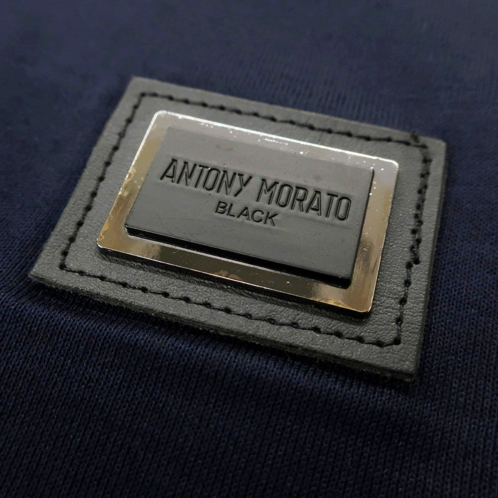 【中古】【未使用】アントニー モラート ANTONY MORATO コットン クルーネック 半袖Tシャツ ネイビー【 M 】【 状態ランクS 】【 メンズ 】