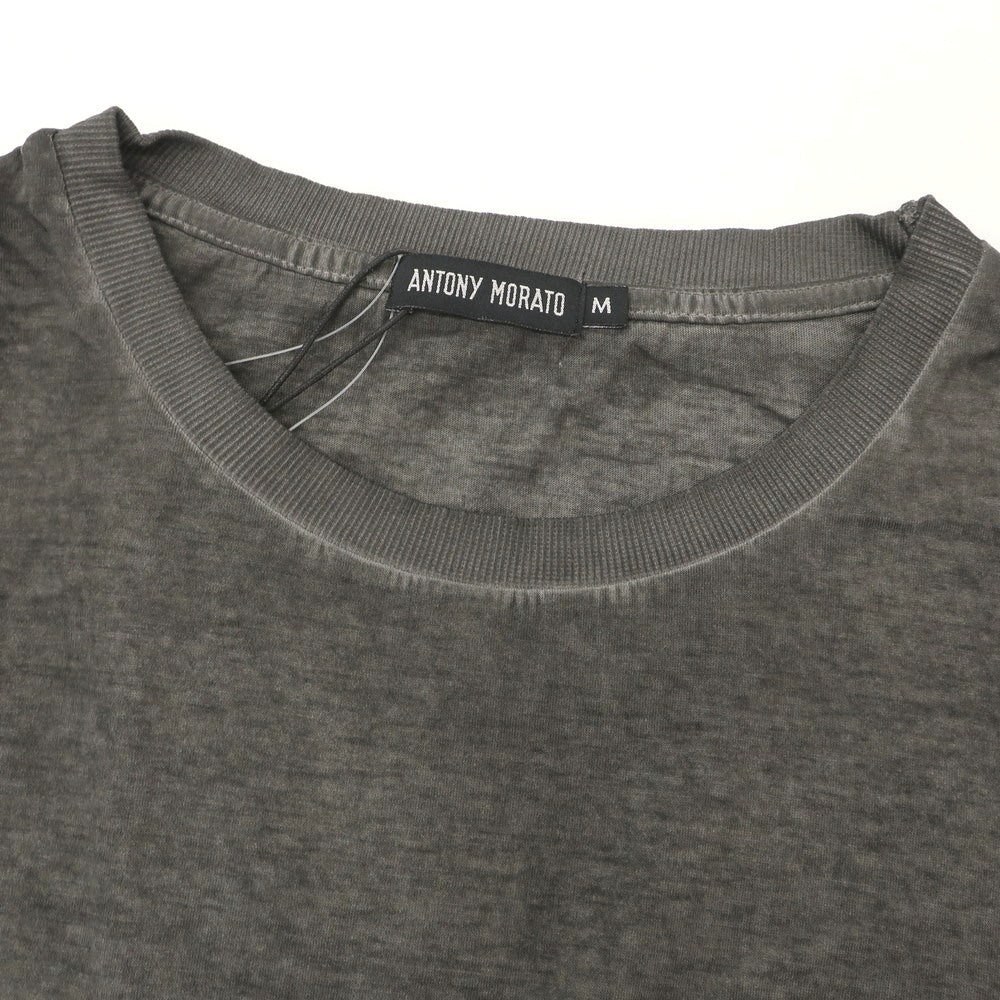 【中古】【未使用】アントニー モラート ANTONY MORATO コットン クルーネック ポケット 半袖Tシャツ ダークグレー【 M 】【 状態ランクS 】【 メンズ 】