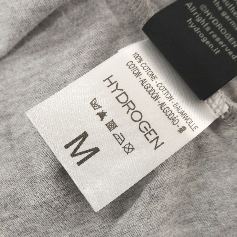 【中古】ハイドロゲン HYDROGEN コットン クルーネック ポケット 半袖Tシャツ グレー【 M 】【 状態ランクA 】【 メンズ 】