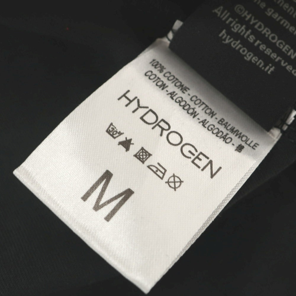 【中古】ハイドロゲン HYDROGEN コットン クルーネック ポケット 半袖Tシャツ ブラック【 M 】【 状態ランクA 】【 メンズ 】