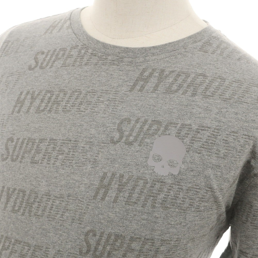 【中古】ハイドロゲン HYDROGEN コットン クルーネック 半袖Tシャツ グレー【 L 】【 状態ランクB 】【 メンズ 】