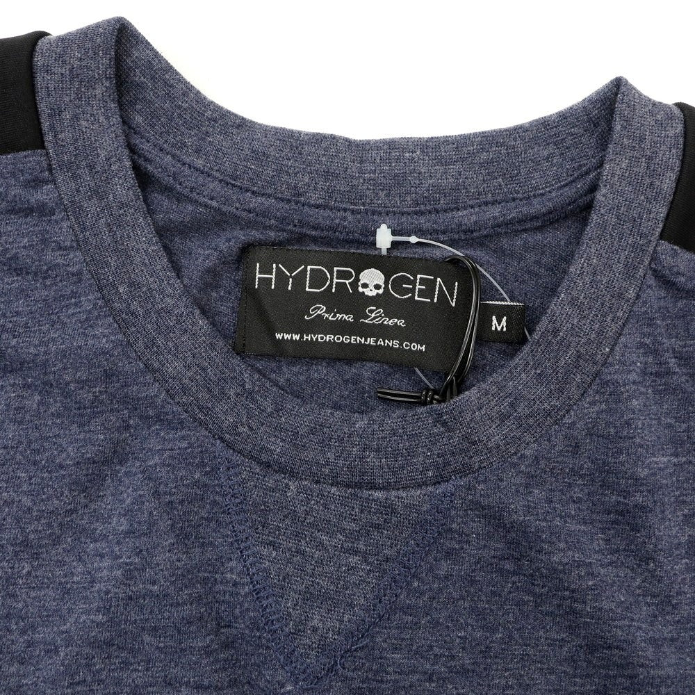 【中古】ハイドロゲン HYDROGEN コットンポリエステル クルーネック 半袖Tシャツ ネイビー【 M 】【 状態ランクA 】【 メンズ 】