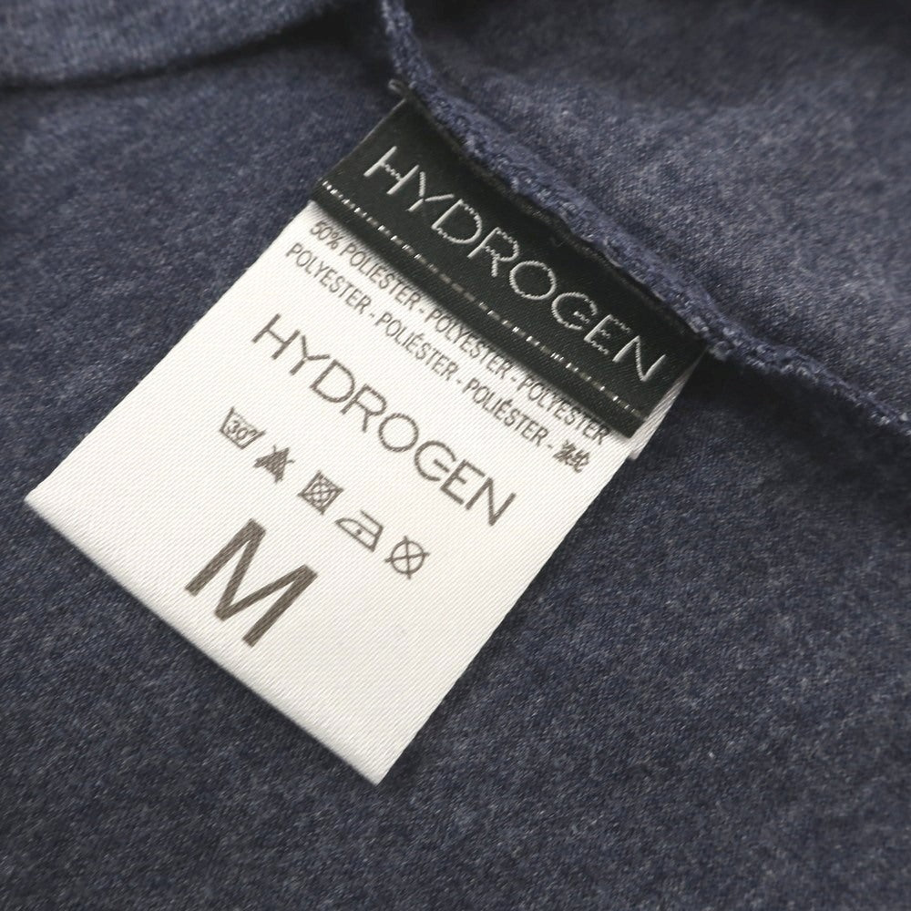 【中古】ハイドロゲン HYDROGEN コットンポリエステル クルーネック 半袖Tシャツ ネイビー【 M 】【 状態ランクA 】【 メンズ 】