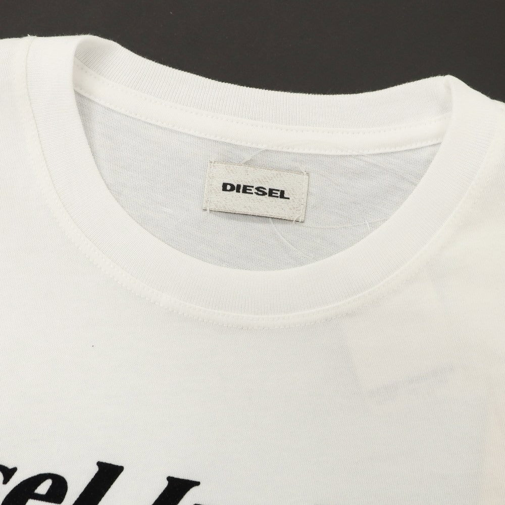 【中古】【未使用】ディーゼル DIESEL コットン クルーネック 半袖Tシャツ ホワイト【 S 】【 状態ランクS 】【 メンズ 】
