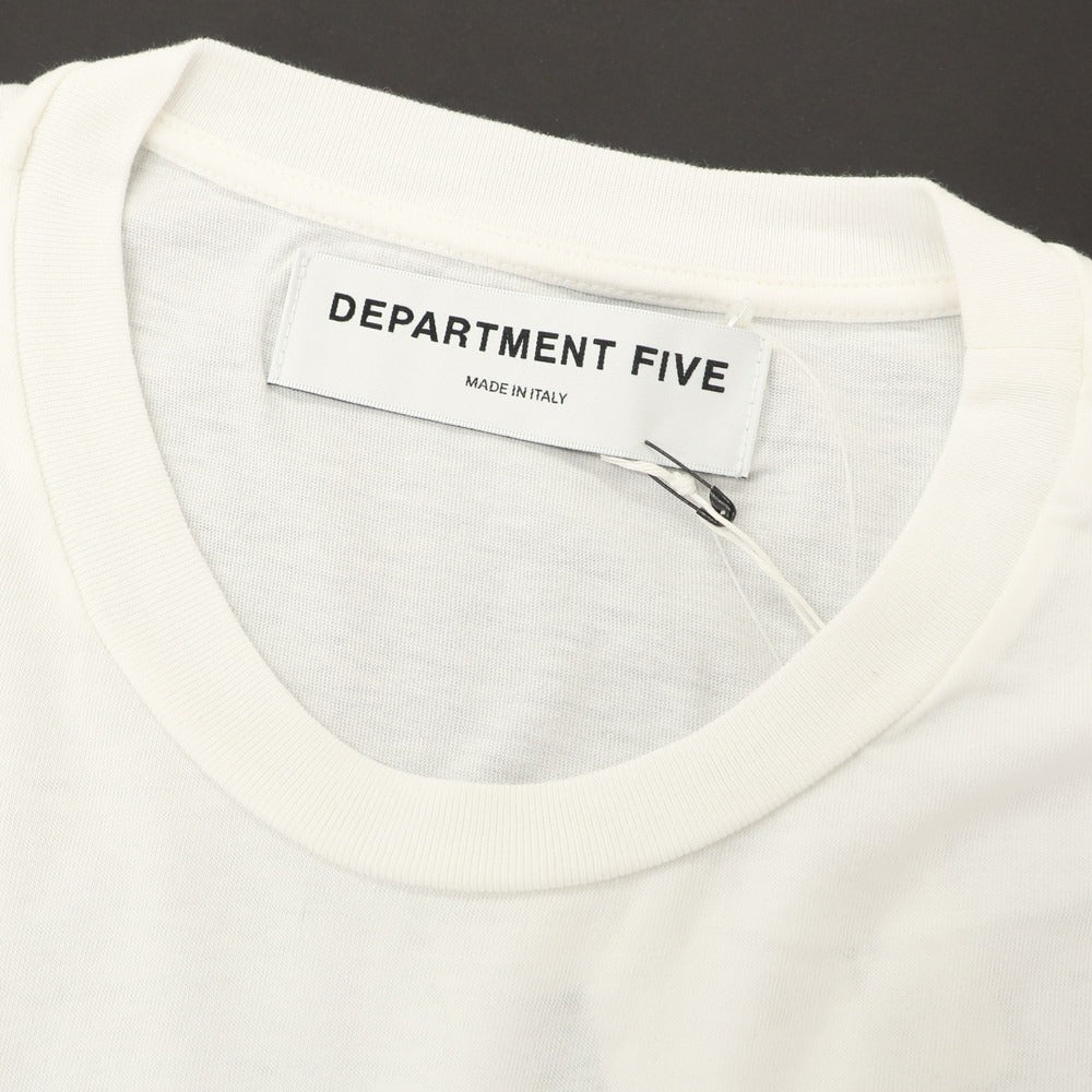 【中古】デパートメントファイブ Department5 コットン クルーネック 半袖Tシャツ ホワイト【 S 】【 状態ランクA 】【 メンズ 】