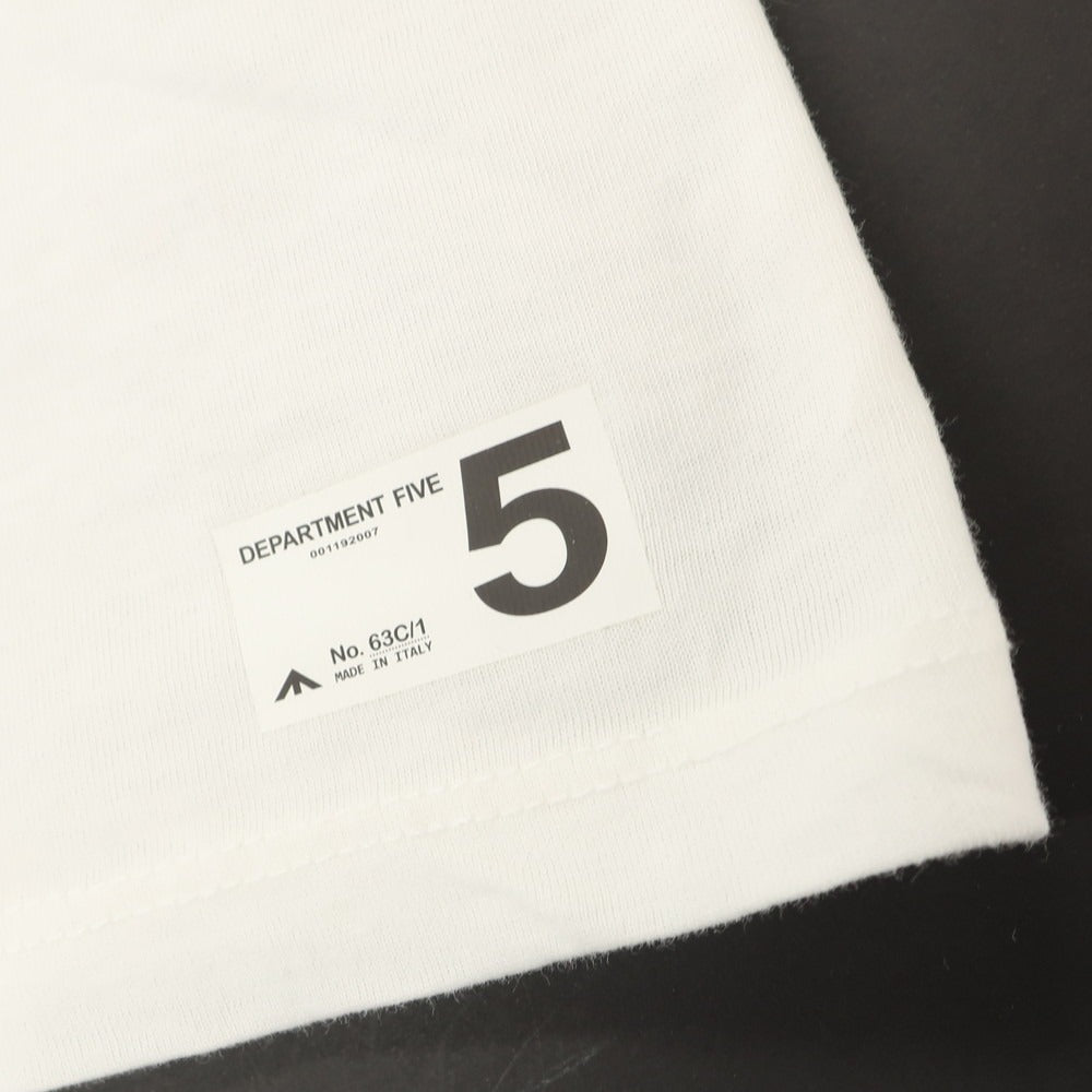 【中古】デパートメントファイブ Department5 コットン クルーネック 半袖Tシャツ ホワイト【 S 】【 状態ランクA 】【 メンズ 】