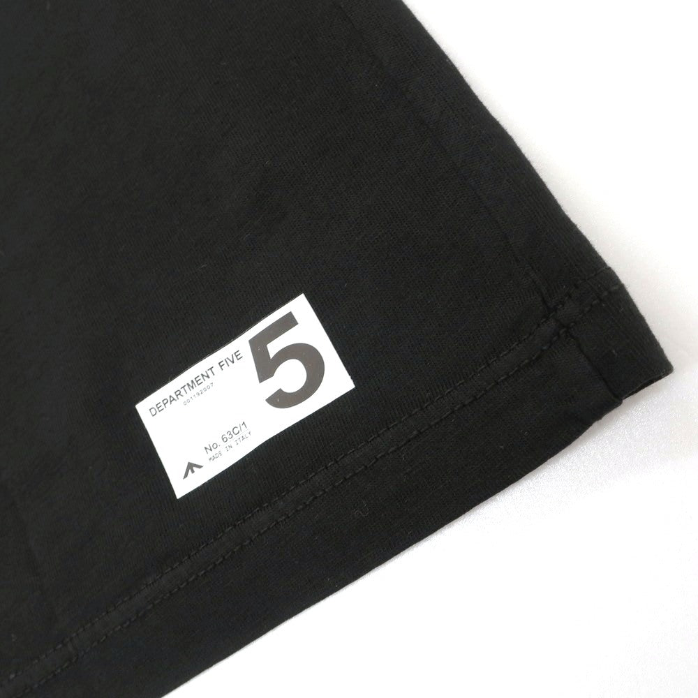 【中古】デパートメントファイブ Department5 コットン クルーネック 半袖Tシャツ ブラック【 S 】【 状態ランクA 】【 メンズ 】