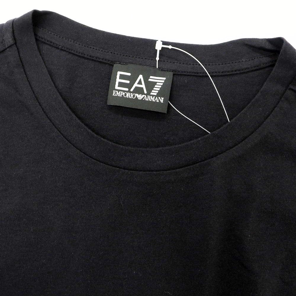 【中古】【未使用】エンポリオ アルマーニ EMPORIO ARMANI コットン クルーネック 半袖Tシャツ ブラック【 S 】【 状態ランクS 】【 メンズ 】