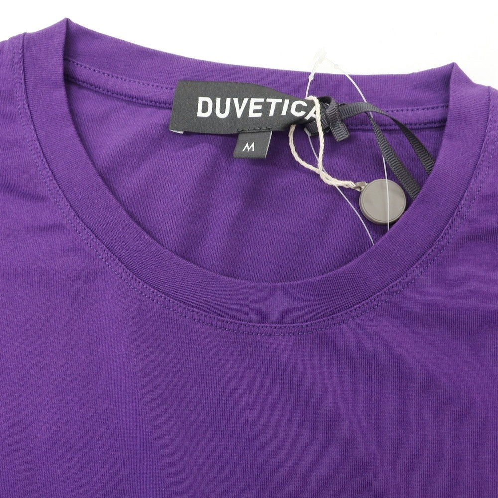 【中古】【未使用】デュベティカ DUVETICA コットン クルーネック 半袖Tシャツ パープル【 M 】【 状態ランクS 】【 メンズ 】
