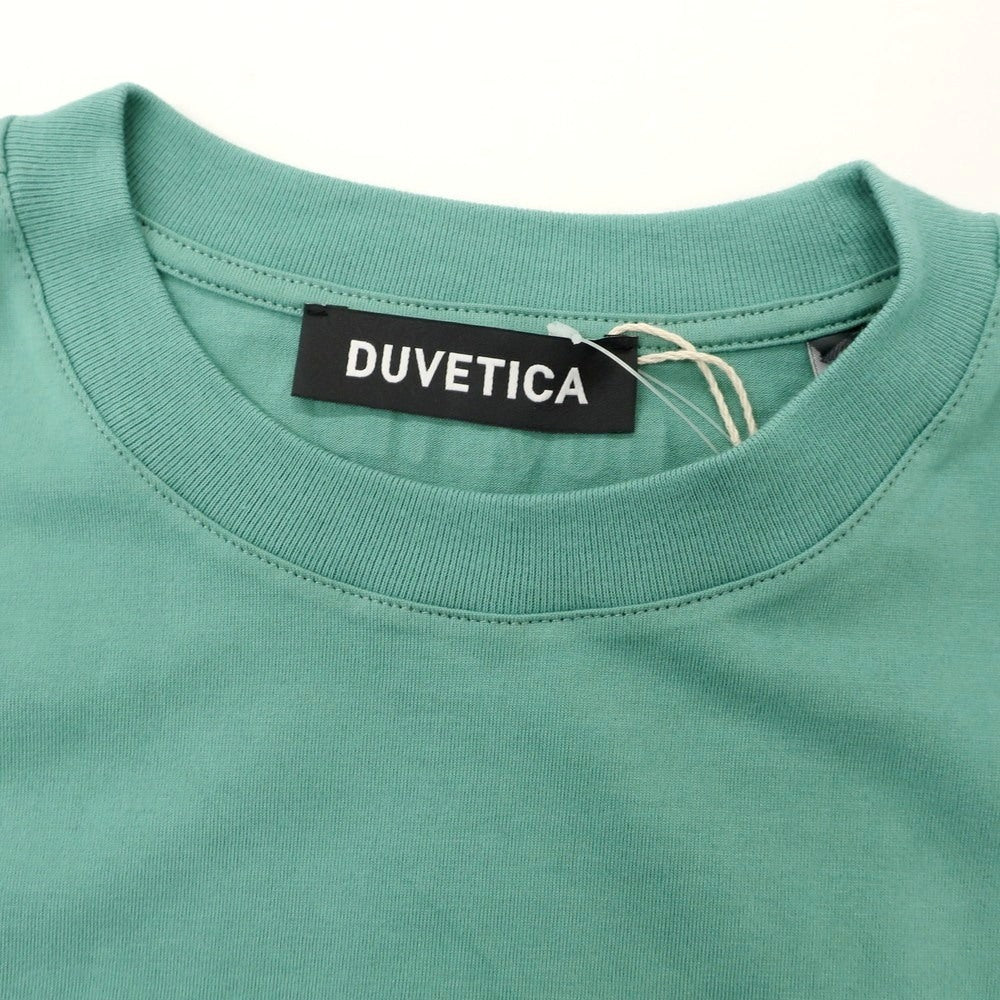 【中古】【未使用】デュベティカ DUVETICA コットン クルーネック 半袖Tシャツ グリーン系【 50 】【 状態ランクS 】【 メンズ 】