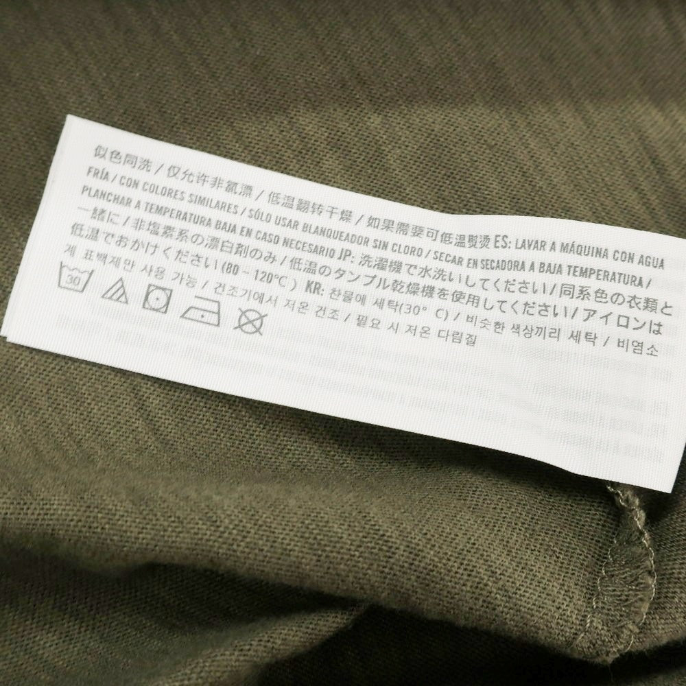 【中古】【未使用】アバクロンビー アンド フィッチ Abercrombie & Fitch コットン カモフラ クルーネック ポケット 半袖Tシャツ オリーブ【 S 】【 状態ランクS 】【 メンズ 】