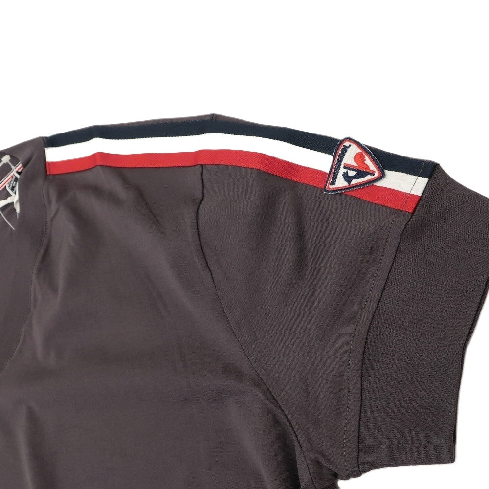 【中古】ロシニョール Rossignol コットン Vネック 半袖Tシャツ ダークグレー【 46 】【 状態ランクA 】【 メンズ 】