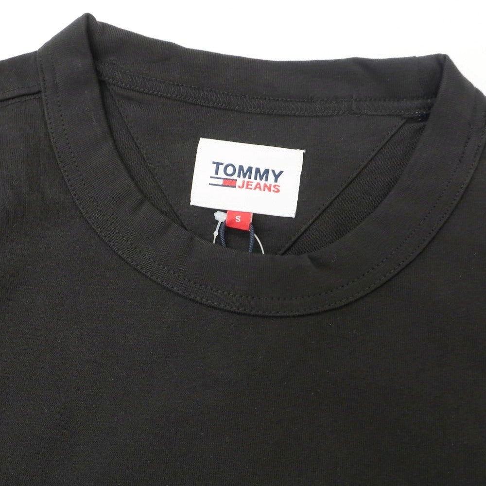 【中古】【未使用】トミー TOMMY コットン クルーネック 半袖Tシャツ ブラック【 S 】【 状態ランクS 】【 メンズ 】