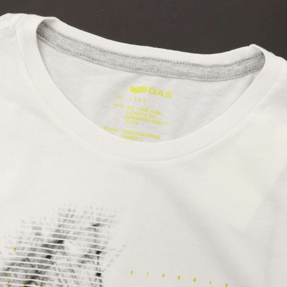 【中古】ガス GAS コットン クルーネック 半袖Tシャツ ホワイト【 M 】【 状態ランクA 】【 メンズ 】