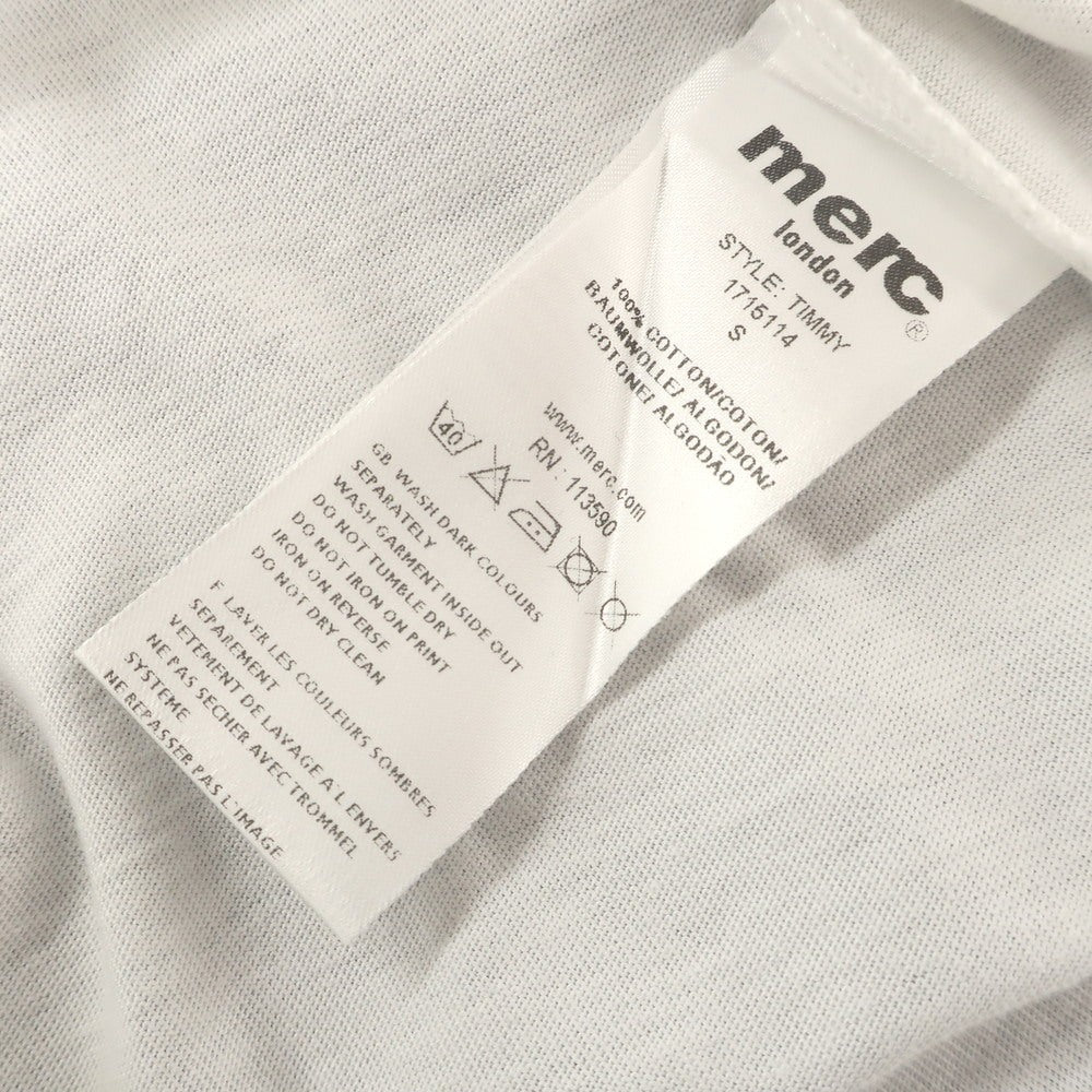 【中古】メルク ロンドン Merc London コットン クルーネック 半袖Tシャツ ホワイト【 S 】【 状態ランクB 】【 メンズ 】