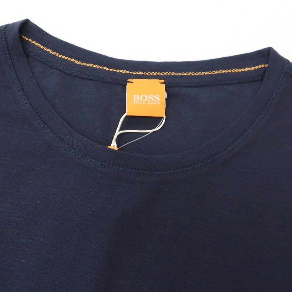 【中古】【未使用】ヒューゴボス HUGO BOSS コットン クルーネック ポケット 半袖Tシャツ ネイビー【 M 】【 状態ランクS 】【 メンズ 】