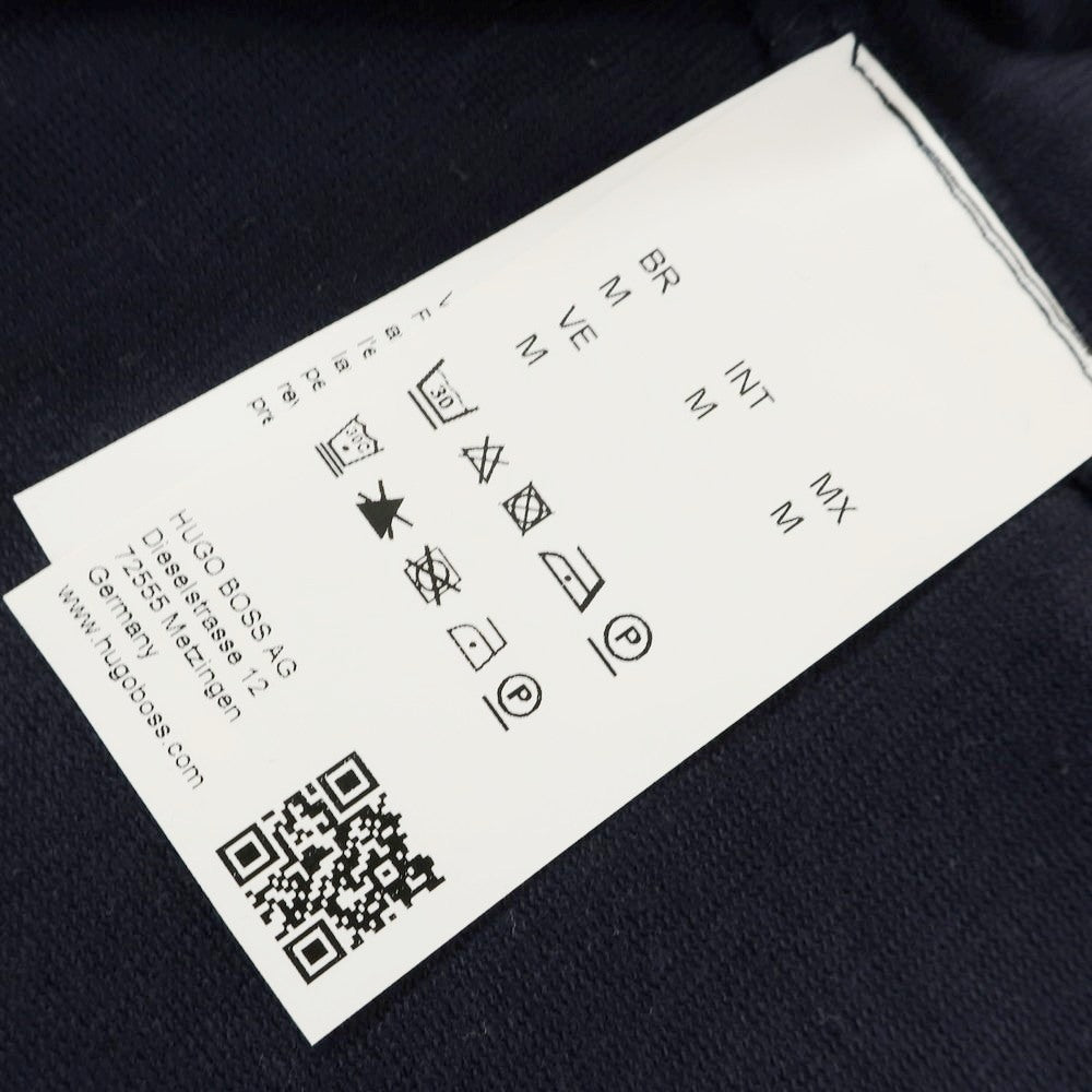 【中古】【未使用】ヒューゴボス HUGO BOSS コットン クルーネック ポケット 半袖Tシャツ ネイビー【 M 】【 状態ランクS 】【 メンズ 】