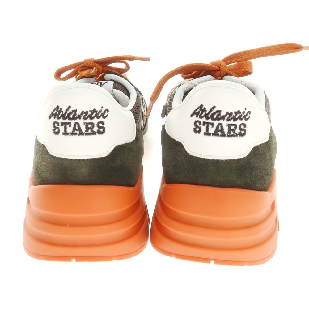 【中古】【未使用】アトランティックスターズ Atlantic STARS MARS スニーカー ダークオリーブxオレンジ【 42 】【 状態ランクS 】【 メンズ 】