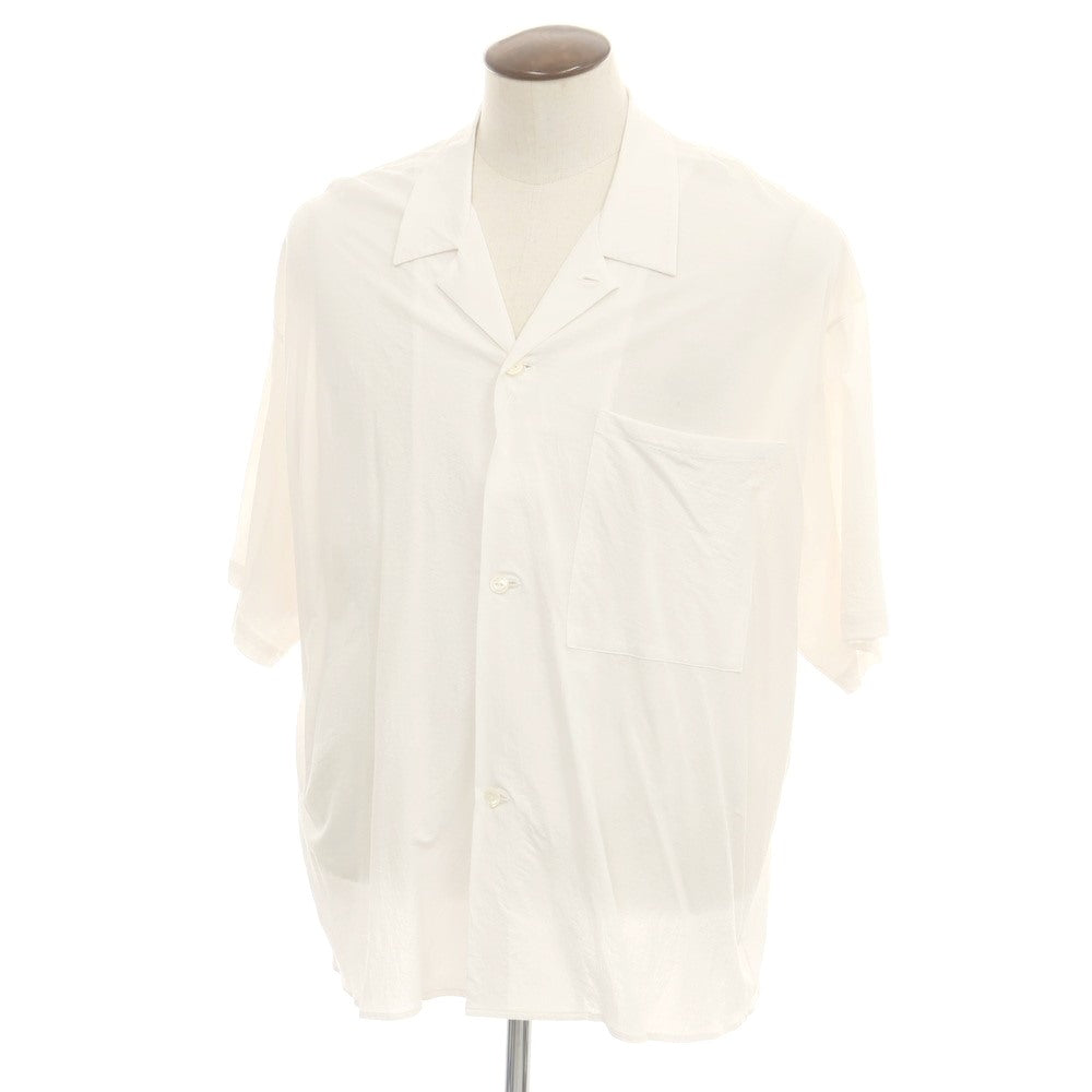【中古】グッド ピープル グッド ステッチング グッド プロダクト GOOD PEOPLE GOOD STITCHING GOOD PRODUCT 2025年春夏 コットン系 オープンカラー 半袖シャツ ホワイト【 表記なし(L位) 】【 状態ランクB 】【 メンズ 】