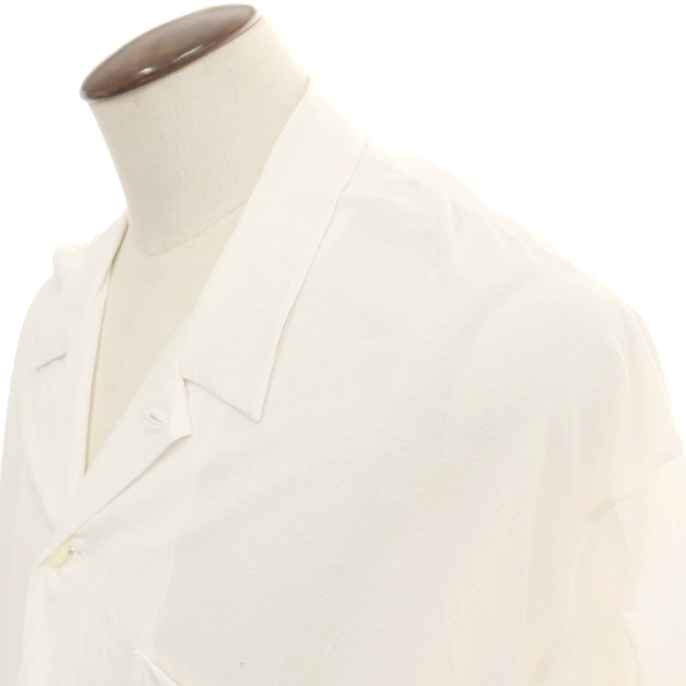 【中古】グッド ピープル グッド ステッチング グッド プロダクト GOOD PEOPLE GOOD STITCHING GOOD PRODUCT 2025年春夏 コットン系 オープンカラー 半袖シャツ ホワイト【 表記なし(L位) 】【 状態ランクB 】【 メンズ 】